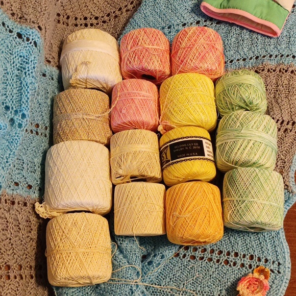 random Other - Yarn MICRO crochet Knit lace doilies Lot 15 embroidery cross stitch proj…